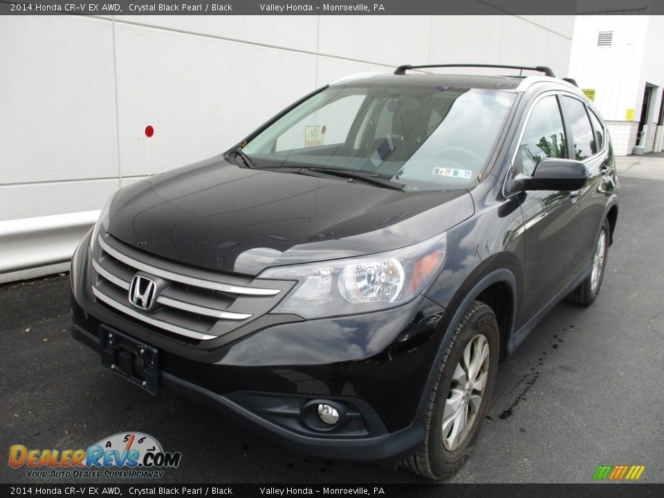 2014 Honda CR-V EX AWD Crystal Black Pearl / Black Photo #8
