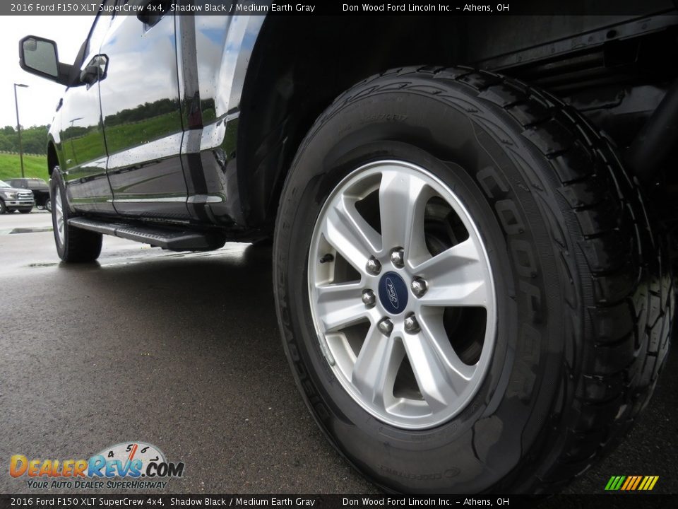 2016 Ford F150 XLT SuperCrew 4x4 Shadow Black / Medium Earth Gray Photo #10