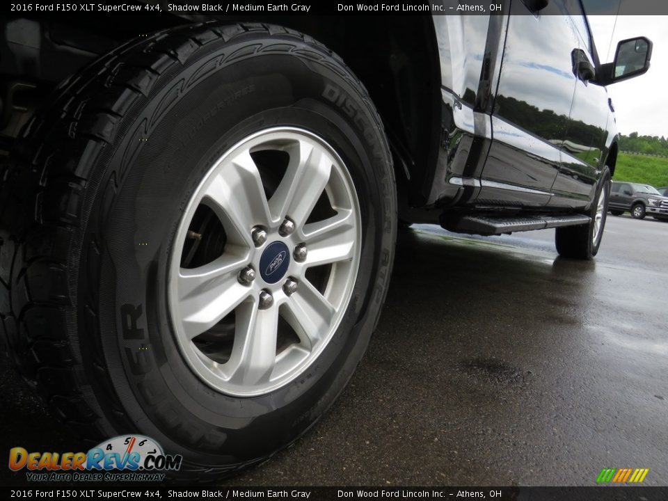 2016 Ford F150 XLT SuperCrew 4x4 Shadow Black / Medium Earth Gray Photo #14