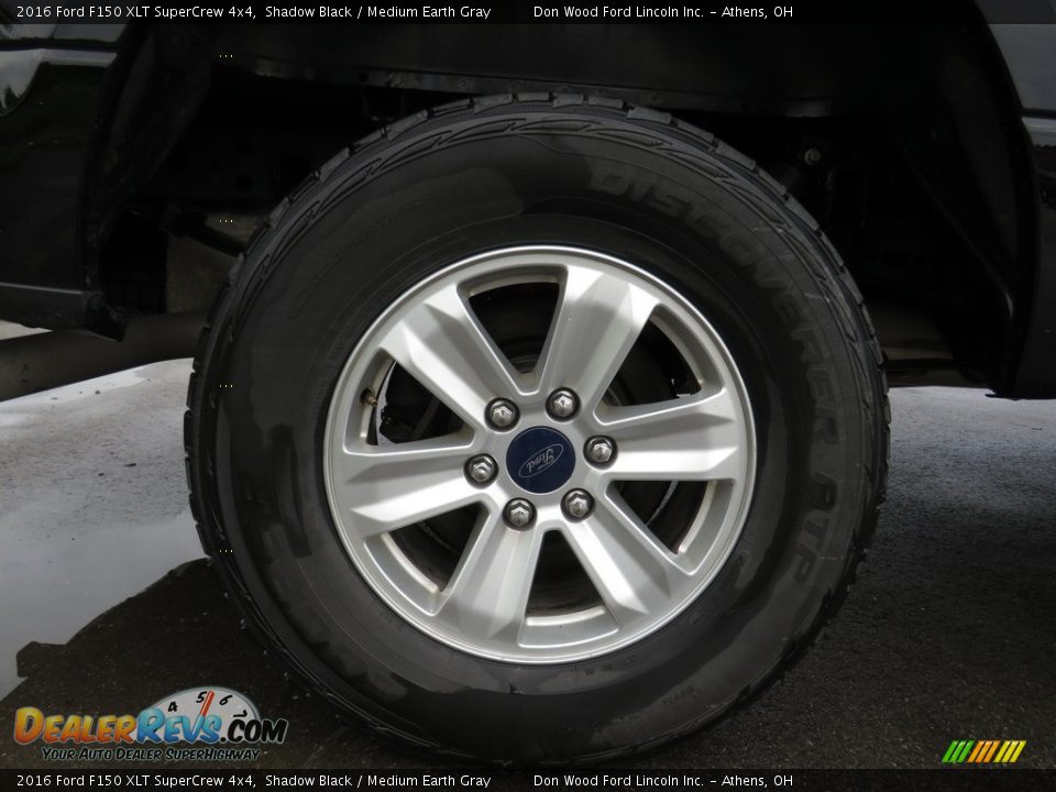2016 Ford F150 XLT SuperCrew 4x4 Shadow Black / Medium Earth Gray Photo #15