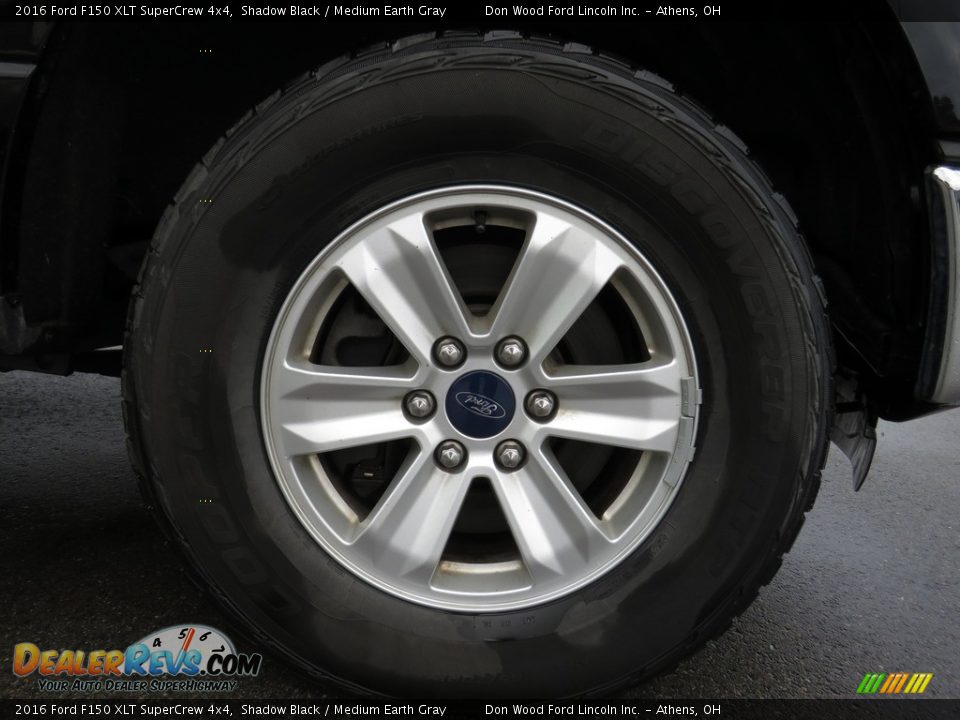 2016 Ford F150 XLT SuperCrew 4x4 Shadow Black / Medium Earth Gray Photo #16