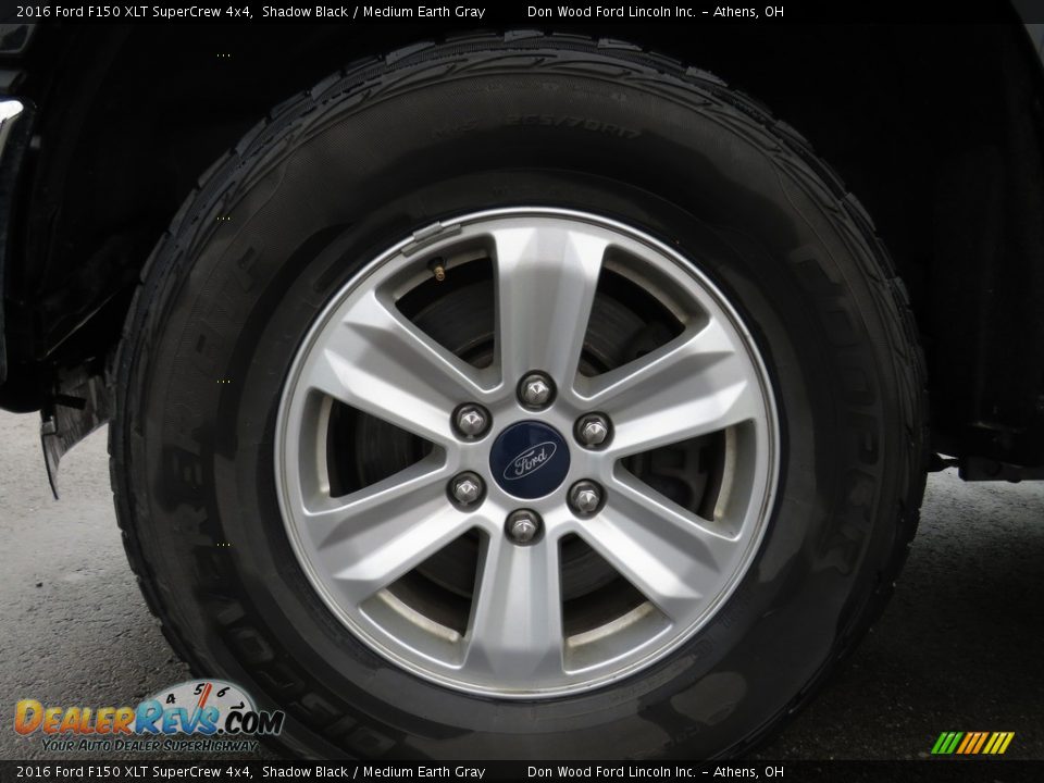 2016 Ford F150 XLT SuperCrew 4x4 Shadow Black / Medium Earth Gray Photo #17