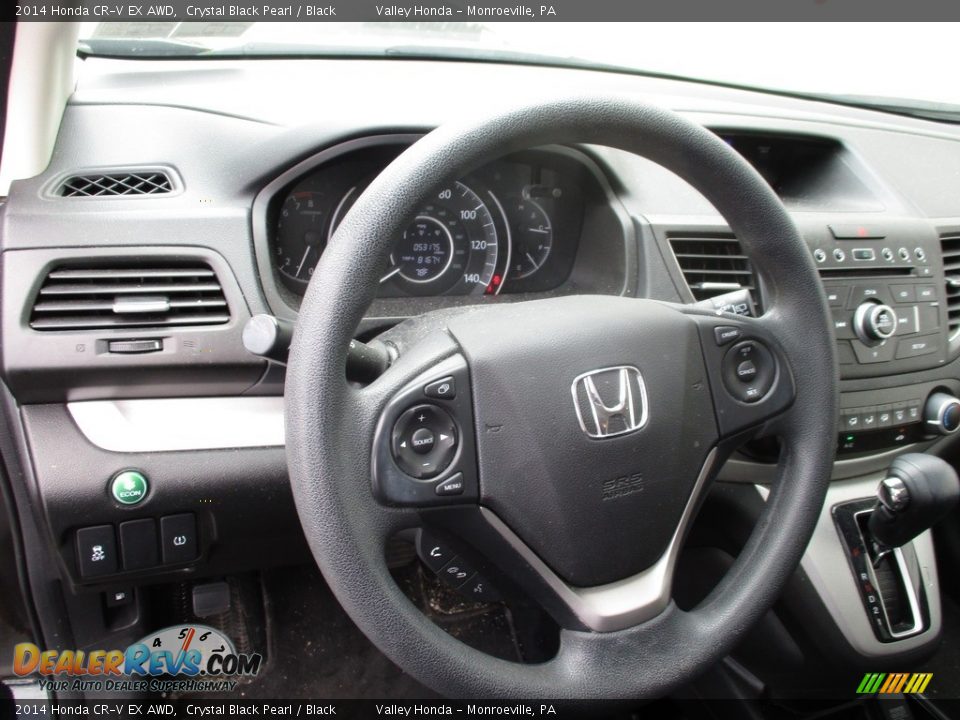 2014 Honda CR-V EX AWD Crystal Black Pearl / Black Photo #13