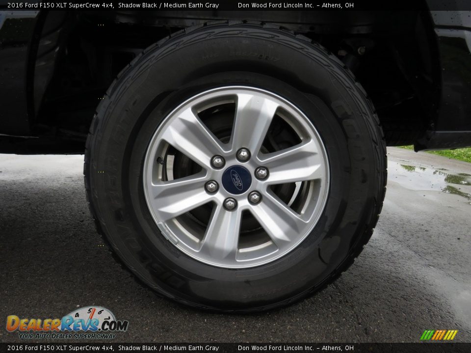 2016 Ford F150 XLT SuperCrew 4x4 Shadow Black / Medium Earth Gray Photo #18