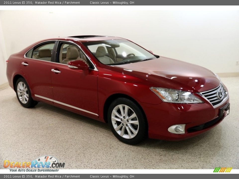 2011 Lexus ES 350 Matador Red Mica / Parchment Photo #1