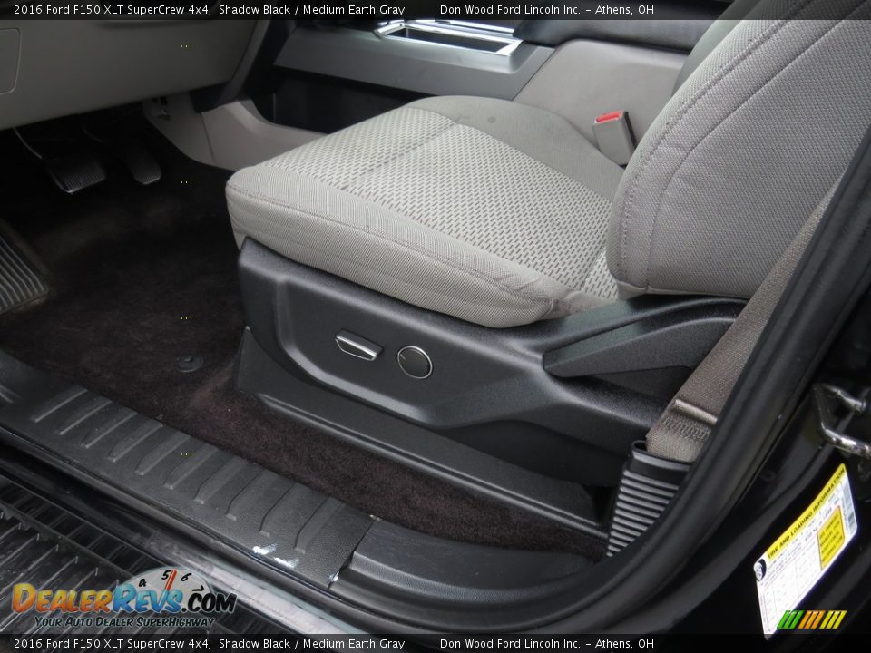 2016 Ford F150 XLT SuperCrew 4x4 Shadow Black / Medium Earth Gray Photo #20