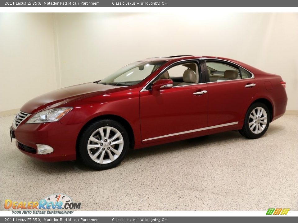 2011 Lexus ES 350 Matador Red Mica / Parchment Photo #3