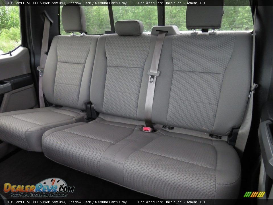 2016 Ford F150 XLT SuperCrew 4x4 Shadow Black / Medium Earth Gray Photo #22