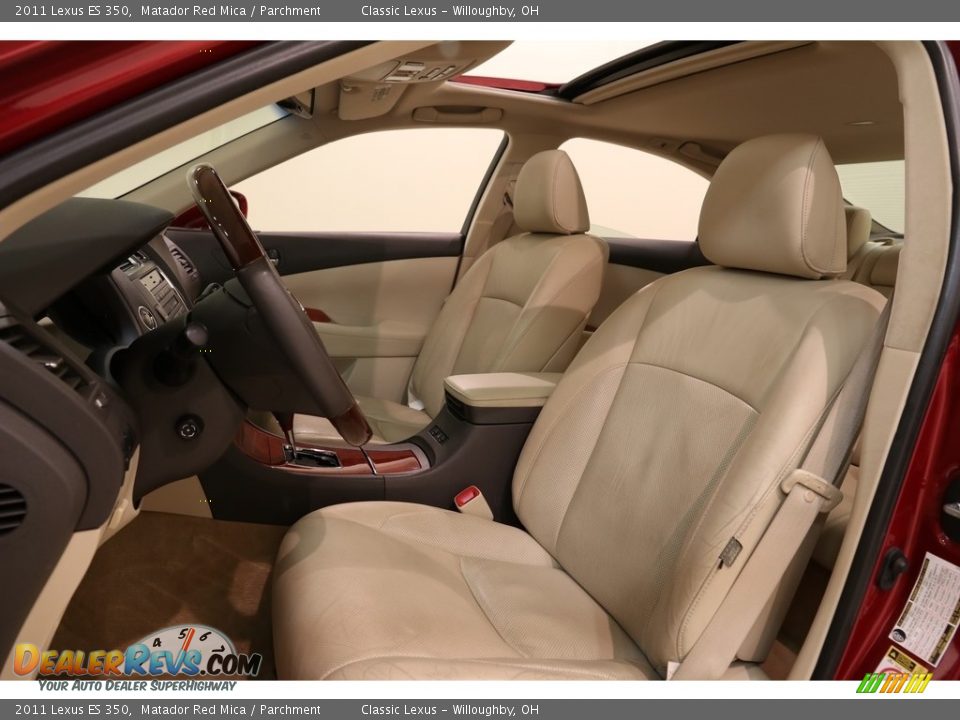 2011 Lexus ES 350 Matador Red Mica / Parchment Photo #5