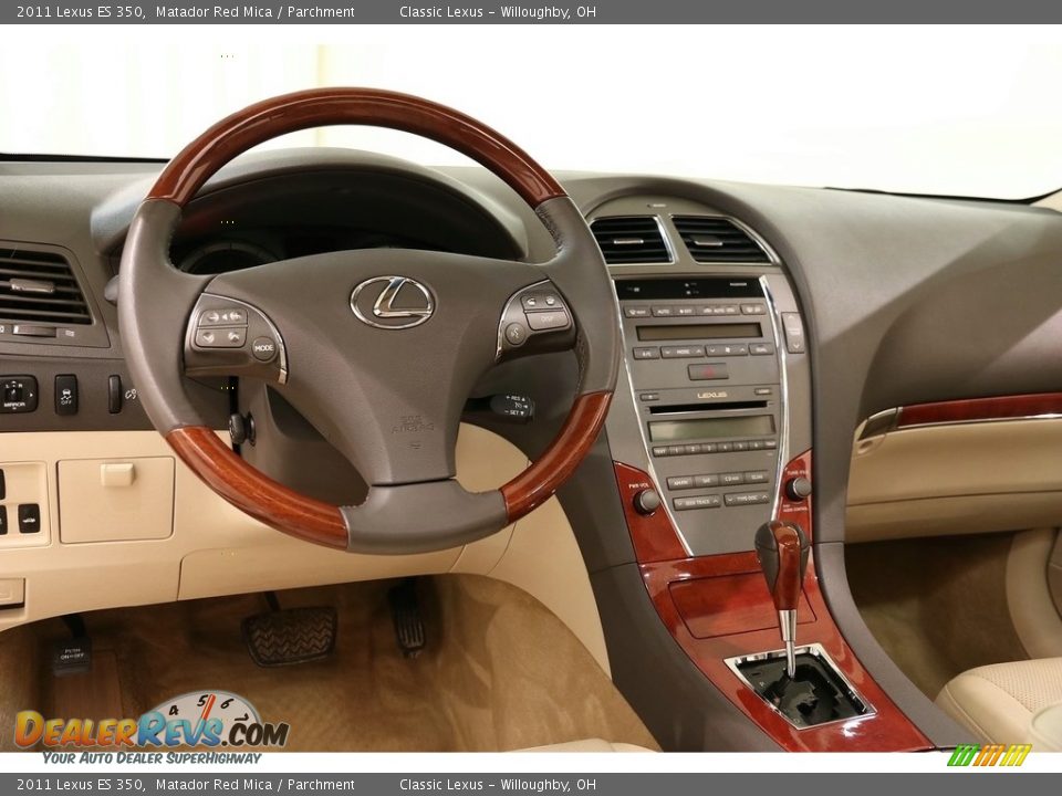 2011 Lexus ES 350 Matador Red Mica / Parchment Photo #6