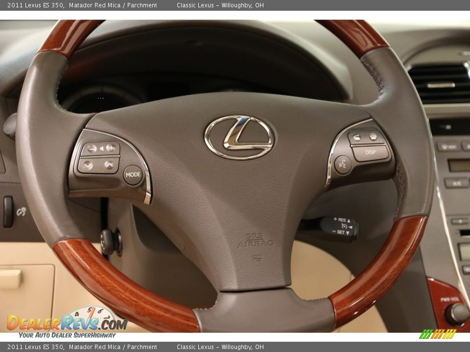2011 Lexus ES 350 Matador Red Mica / Parchment Photo #7
