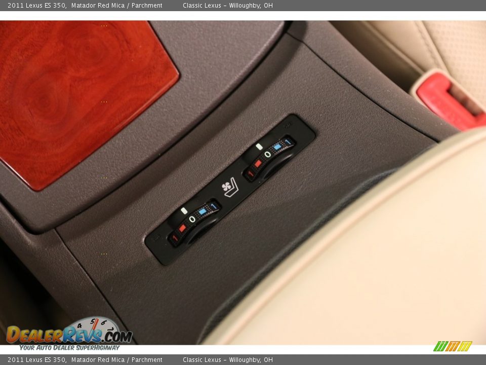 2011 Lexus ES 350 Matador Red Mica / Parchment Photo #13