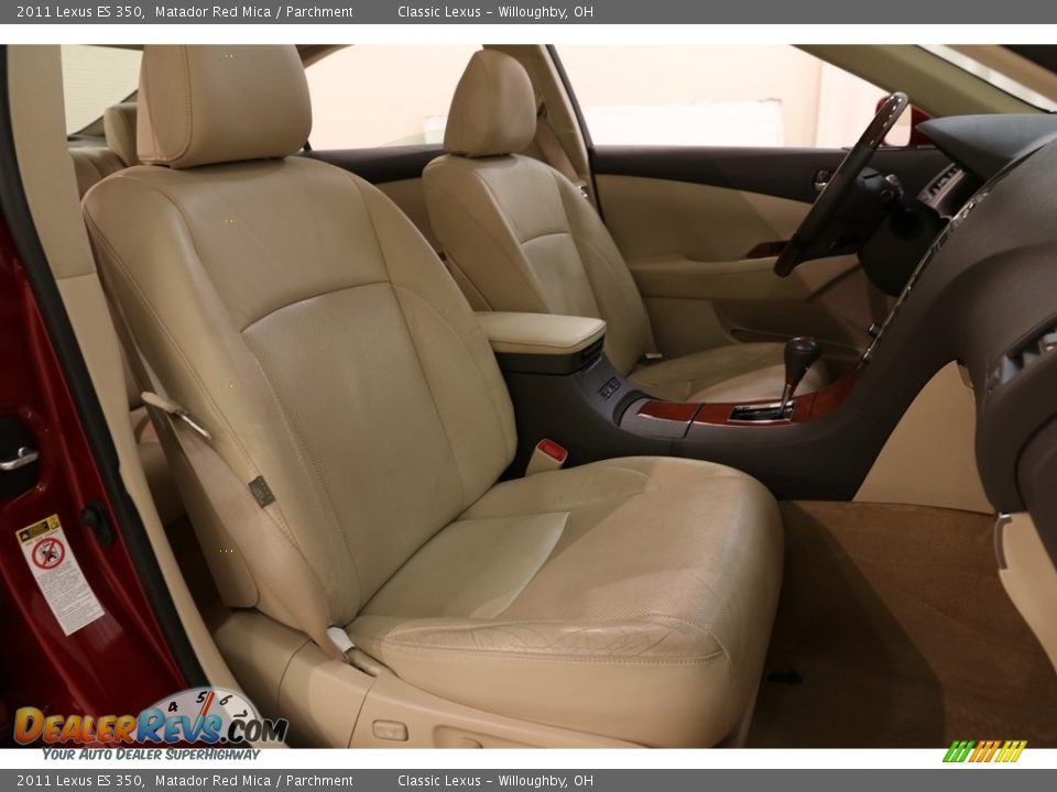 2011 Lexus ES 350 Matador Red Mica / Parchment Photo #14