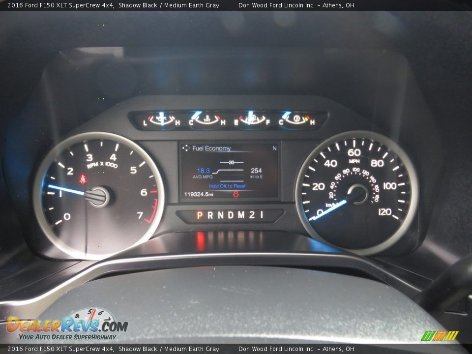 2016 Ford F150 XLT SuperCrew 4x4 Shadow Black / Medium Earth Gray Photo #32