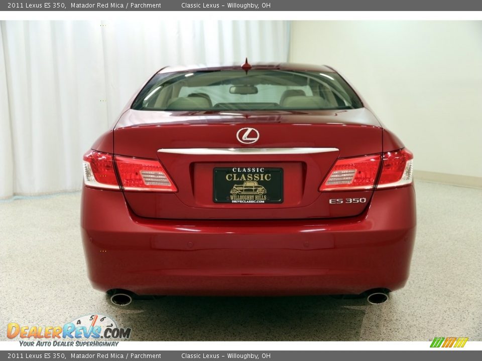 2011 Lexus ES 350 Matador Red Mica / Parchment Photo #17