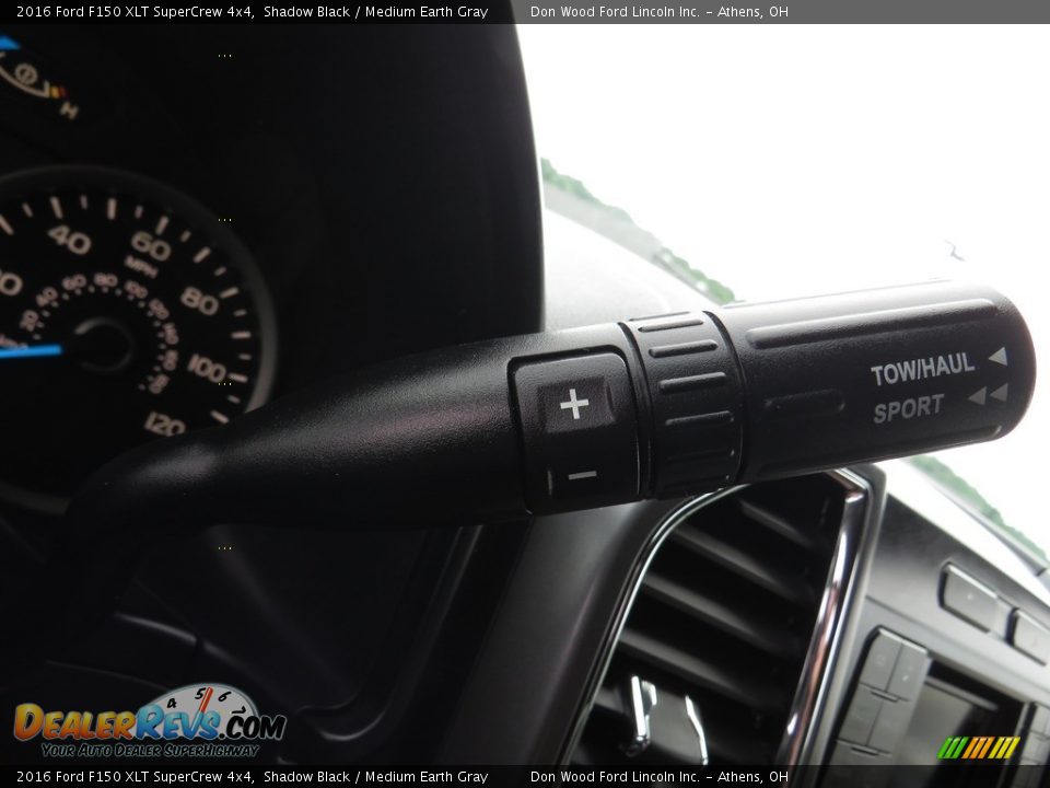 2016 Ford F150 XLT SuperCrew 4x4 Shadow Black / Medium Earth Gray Photo #35