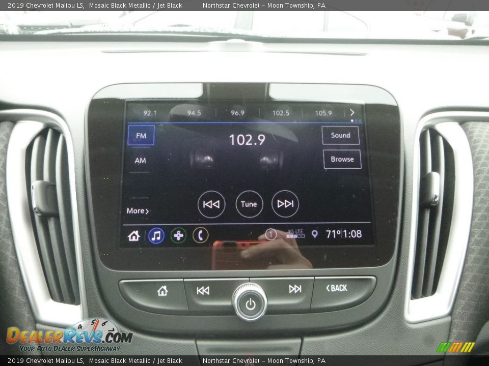 2019 Chevrolet Malibu LS Mosaic Black Metallic / Jet Black Photo #16