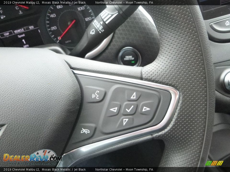 2019 Chevrolet Malibu LS Mosaic Black Metallic / Jet Black Photo #18