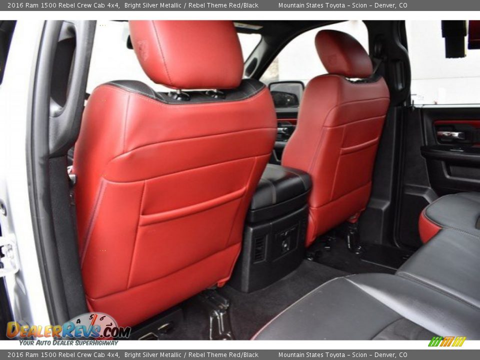 2016 Ram 1500 Rebel Crew Cab 4x4 Bright Silver Metallic / Rebel Theme Red/Black Photo #20