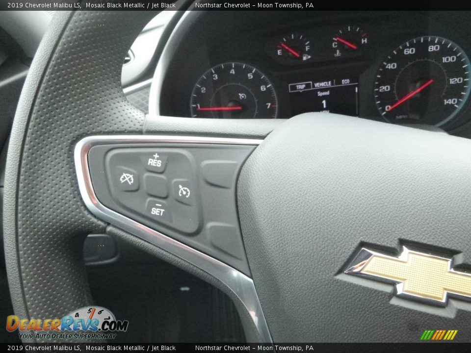 2019 Chevrolet Malibu LS Mosaic Black Metallic / Jet Black Photo #19