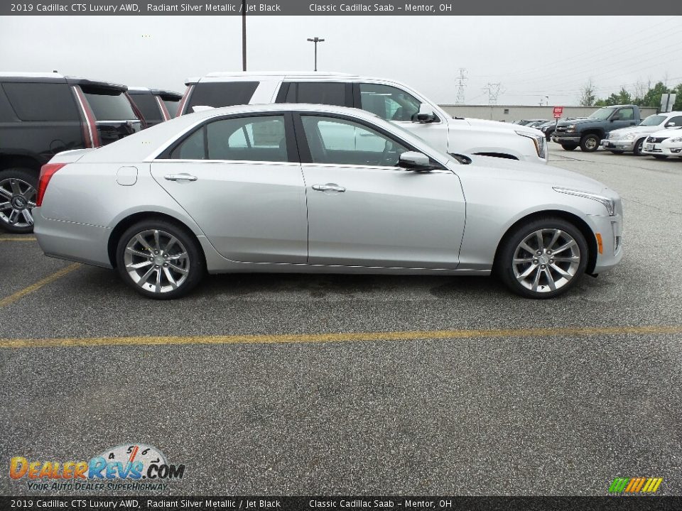 2019 Cadillac CTS Luxury AWD Radiant Silver Metallic / Jet Black Photo #2