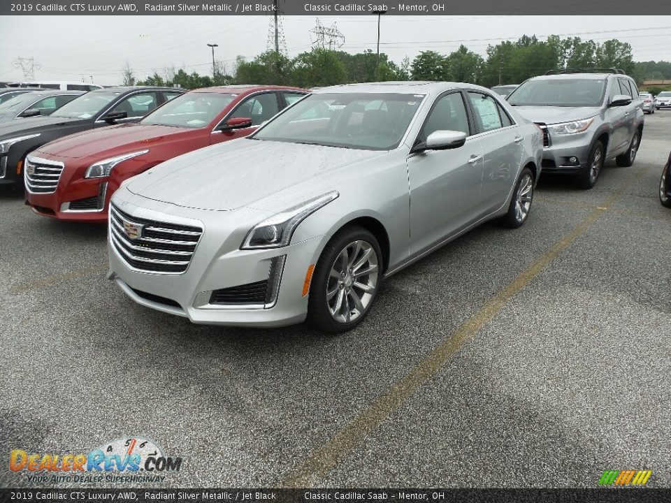 2019 Cadillac CTS Luxury AWD Radiant Silver Metallic / Jet Black Photo #1