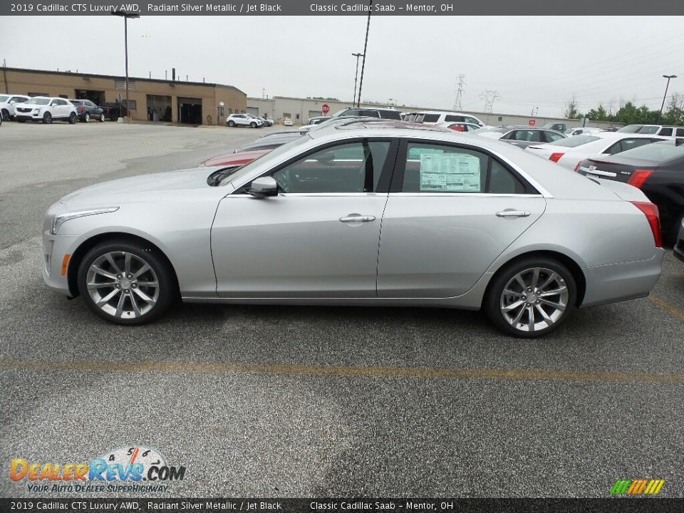 2019 Cadillac CTS Luxury AWD Radiant Silver Metallic / Jet Black Photo #2