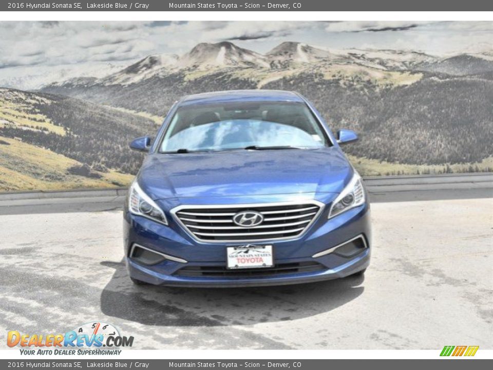 2016 Hyundai Sonata SE Lakeside Blue / Gray Photo #4