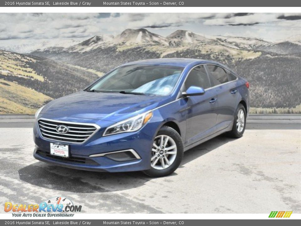 2016 Hyundai Sonata SE Lakeside Blue / Gray Photo #5
