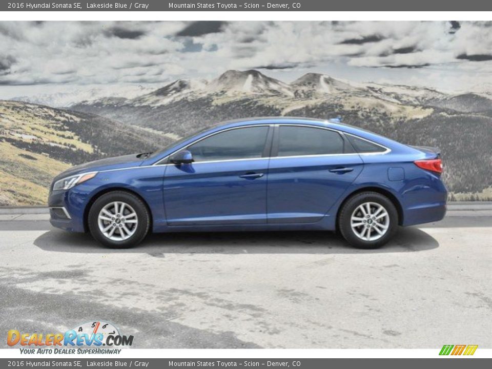 2016 Hyundai Sonata SE Lakeside Blue / Gray Photo #6