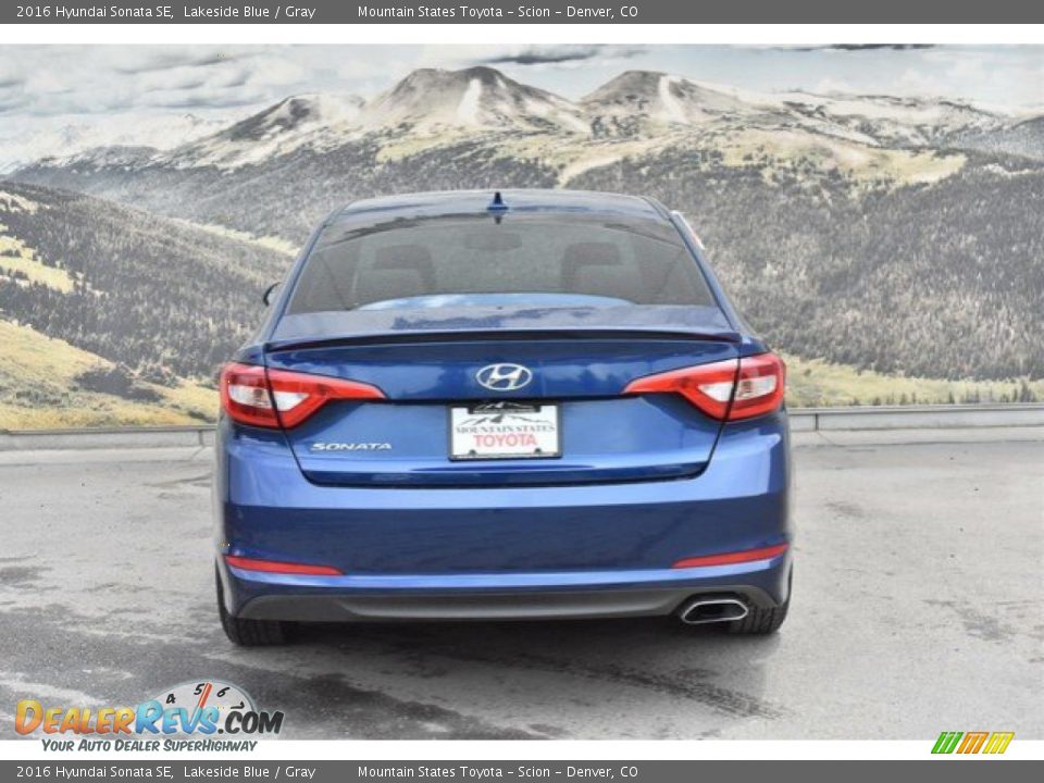 2016 Hyundai Sonata SE Lakeside Blue / Gray Photo #8