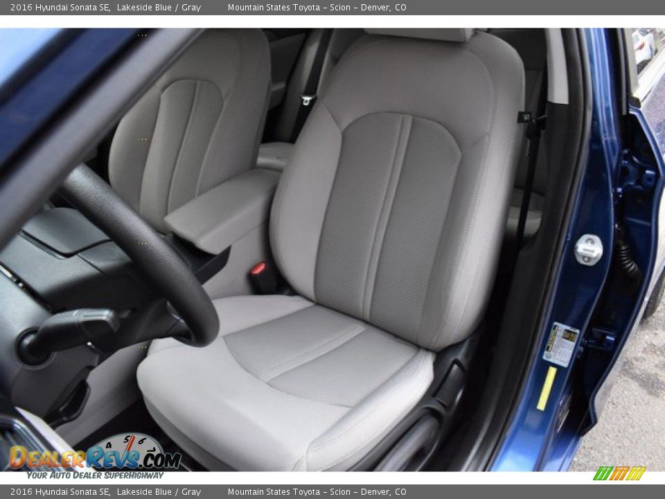 2016 Hyundai Sonata SE Lakeside Blue / Gray Photo #12