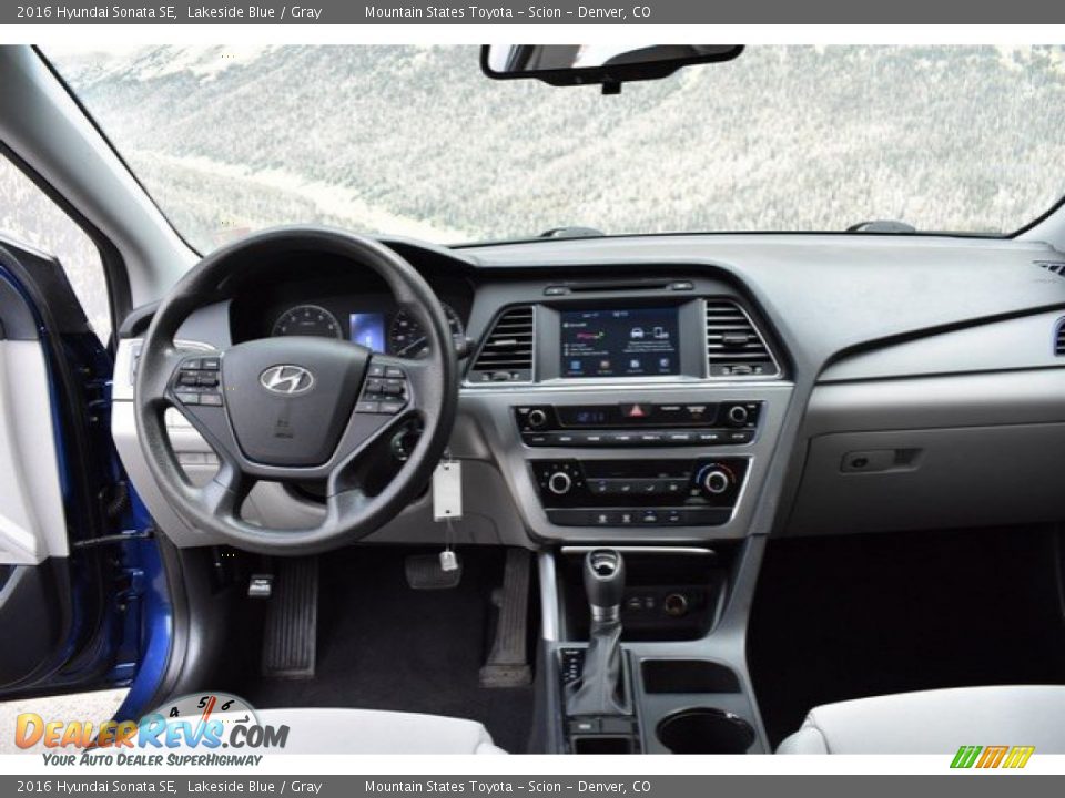 2016 Hyundai Sonata SE Lakeside Blue / Gray Photo #13