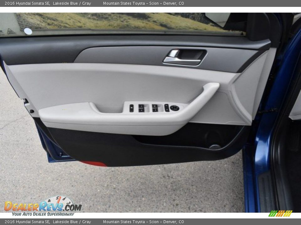 2016 Hyundai Sonata SE Lakeside Blue / Gray Photo #24
