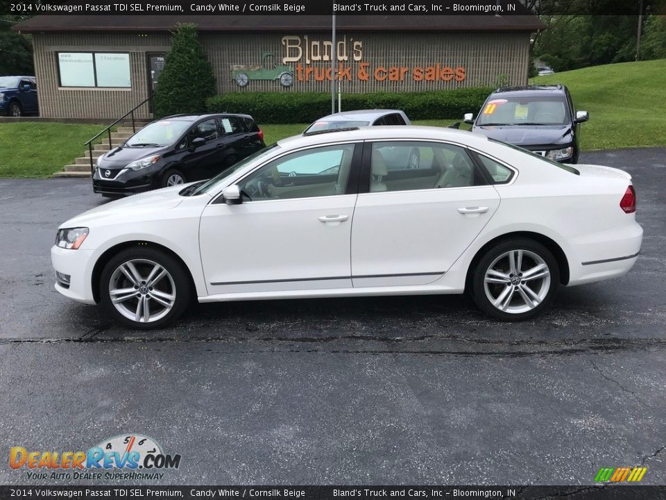 2014 Volkswagen Passat TDI SEL Premium Candy White / Cornsilk Beige Photo #1