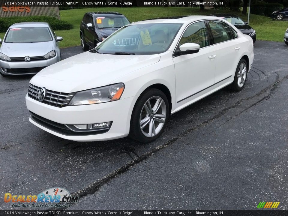 2014 Volkswagen Passat TDI SEL Premium Candy White / Cornsilk Beige Photo #2