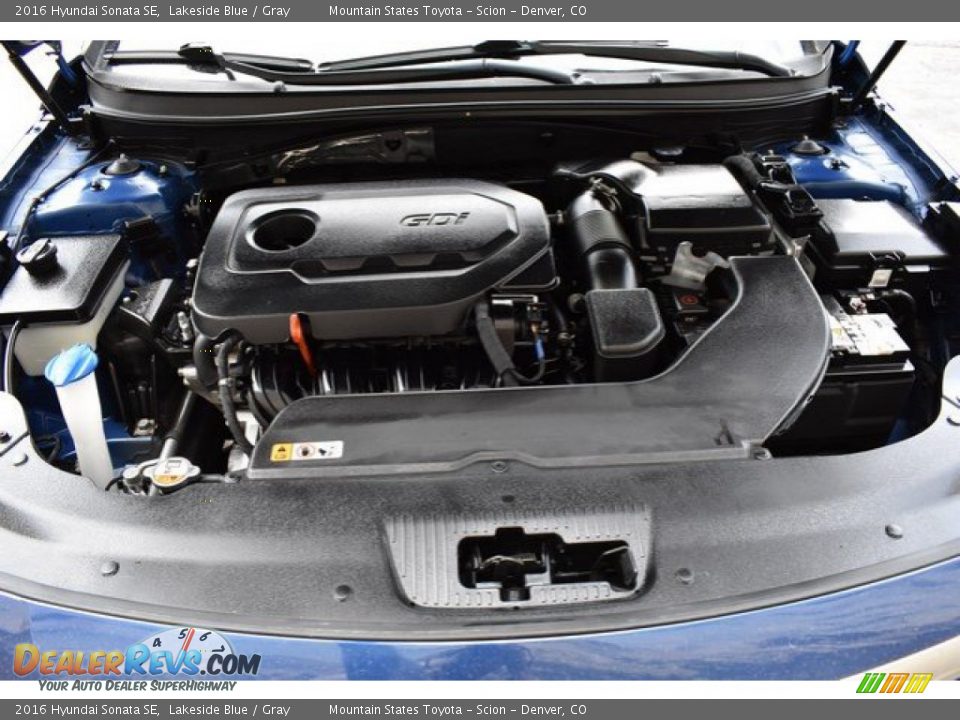 2016 Hyundai Sonata SE Lakeside Blue / Gray Photo #27