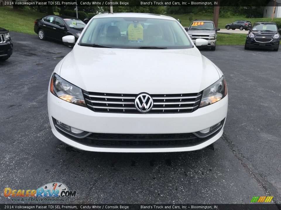 2014 Volkswagen Passat TDI SEL Premium Candy White / Cornsilk Beige Photo #3