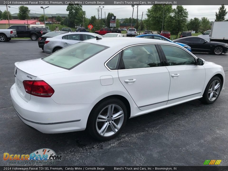 2014 Volkswagen Passat TDI SEL Premium Candy White / Cornsilk Beige Photo #6