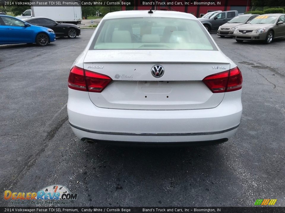 2014 Volkswagen Passat TDI SEL Premium Candy White / Cornsilk Beige Photo #7
