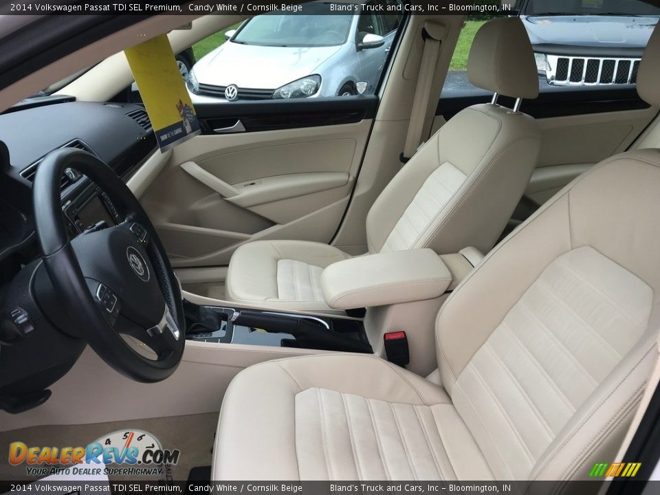 2014 Volkswagen Passat TDI SEL Premium Candy White / Cornsilk Beige Photo #13