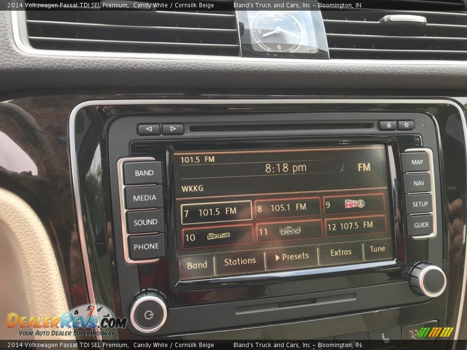2014 Volkswagen Passat TDI SEL Premium Candy White / Cornsilk Beige Photo #18