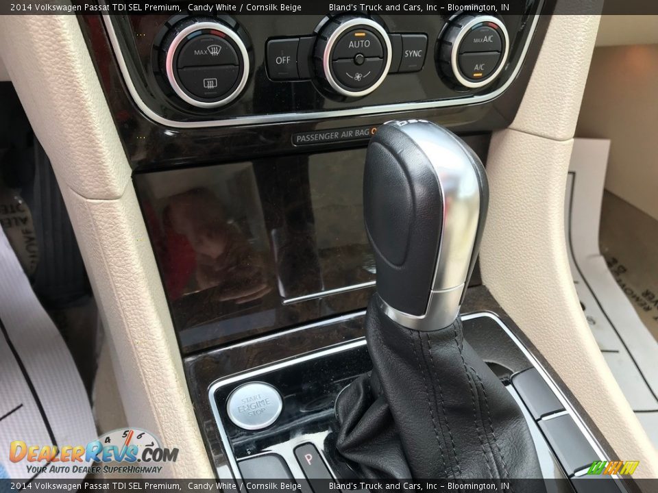 2014 Volkswagen Passat TDI SEL Premium Candy White / Cornsilk Beige Photo #21