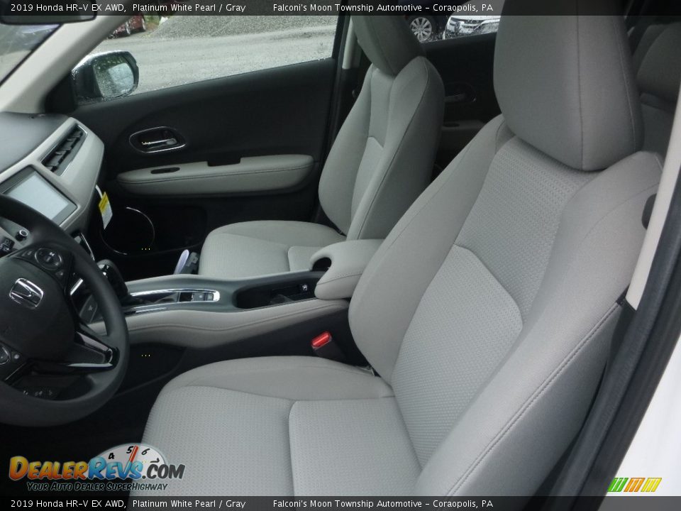 2019 Honda HR-V EX AWD Platinum White Pearl / Gray Photo #8