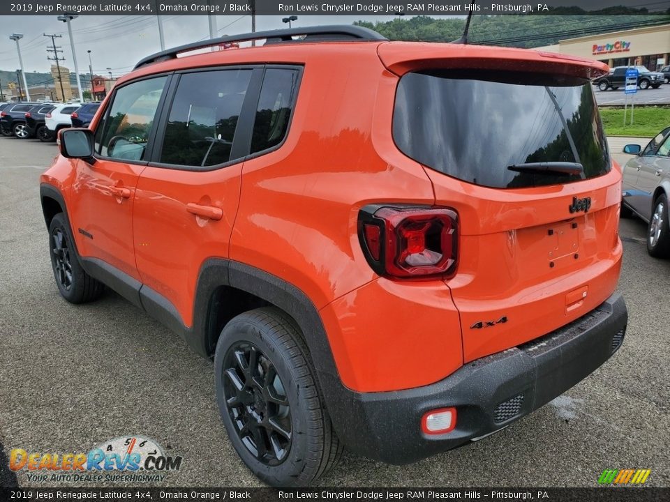 2019 Jeep Renegade Latitude 4x4 Omaha Orange / Black Photo #3