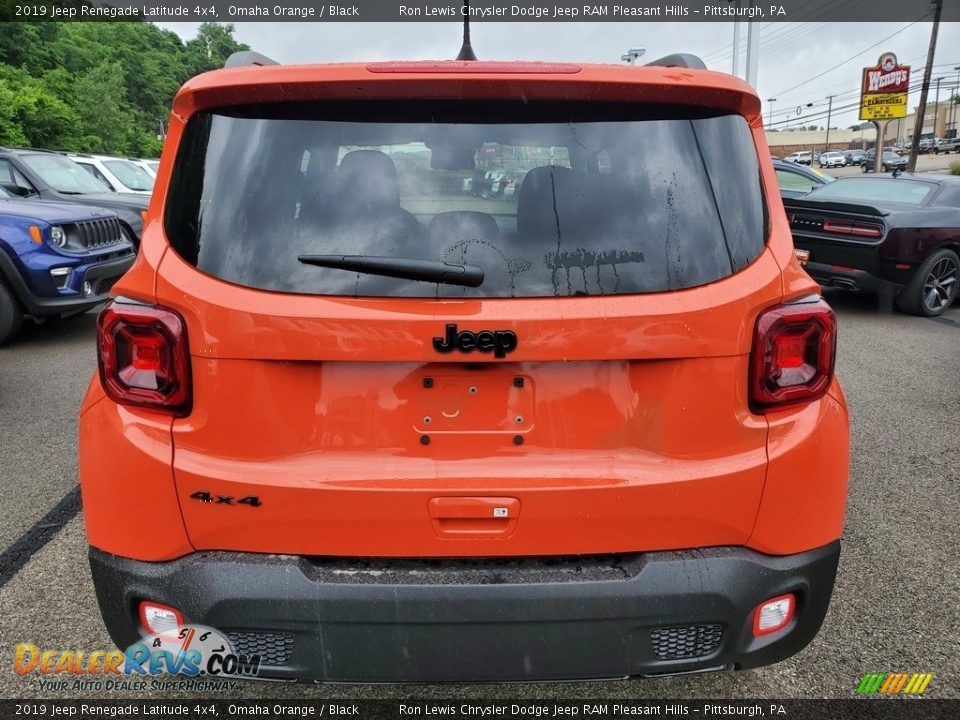 2019 Jeep Renegade Latitude 4x4 Omaha Orange / Black Photo #4