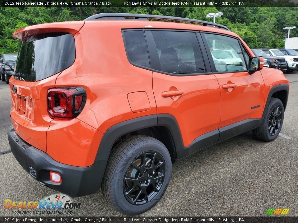 2019 Jeep Renegade Latitude 4x4 Omaha Orange / Black Photo #6