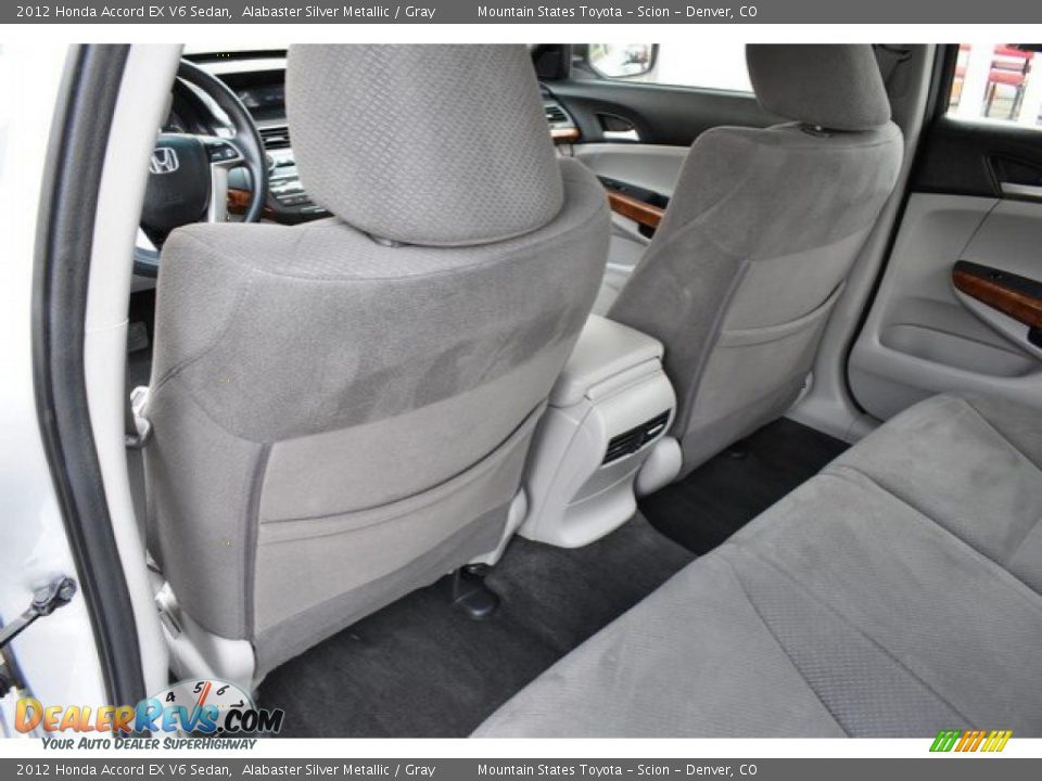 2012 Honda Accord EX V6 Sedan Alabaster Silver Metallic / Gray Photo #20