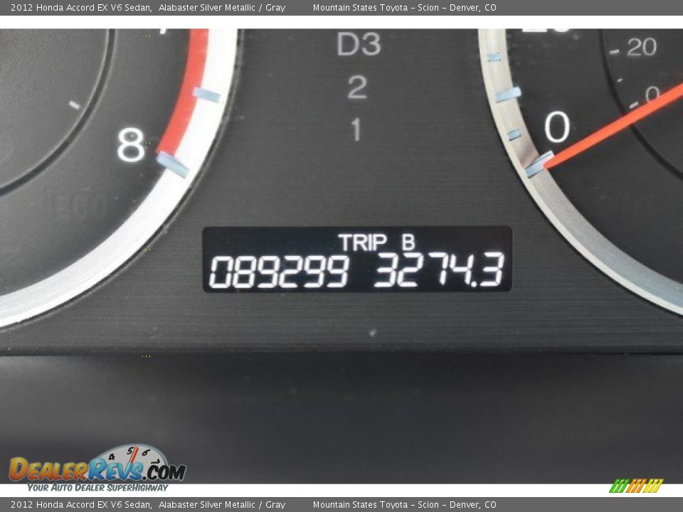 2012 Honda Accord EX V6 Sedan Alabaster Silver Metallic / Gray Photo #30