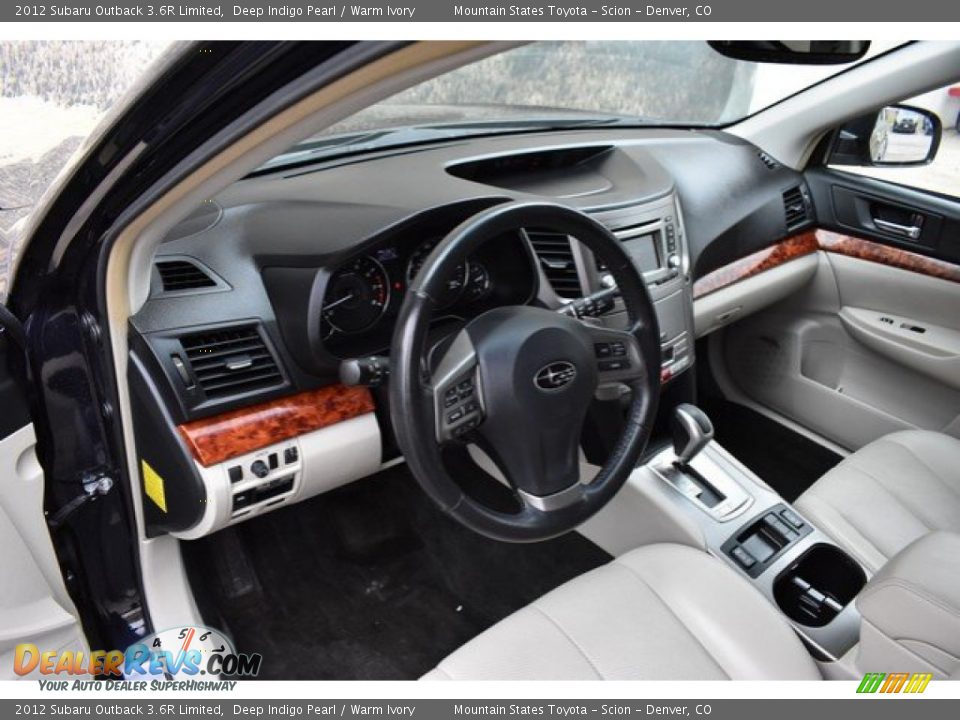 2012 Subaru Outback 3.6R Limited Deep Indigo Pearl / Warm Ivory Photo #10